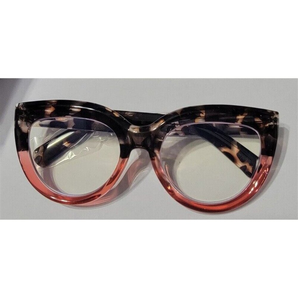NWT EyeKepper Pink Leopard 2.00 Cat Eye Thick Reading Nerd Glasses 117200
